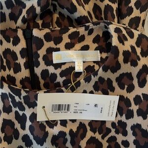 Jude Connally Animal Print Dress in Brown and Black